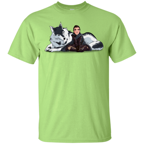 T-Shirts Mint Green / YXS Arya and Nymeria Youth T-Shirt