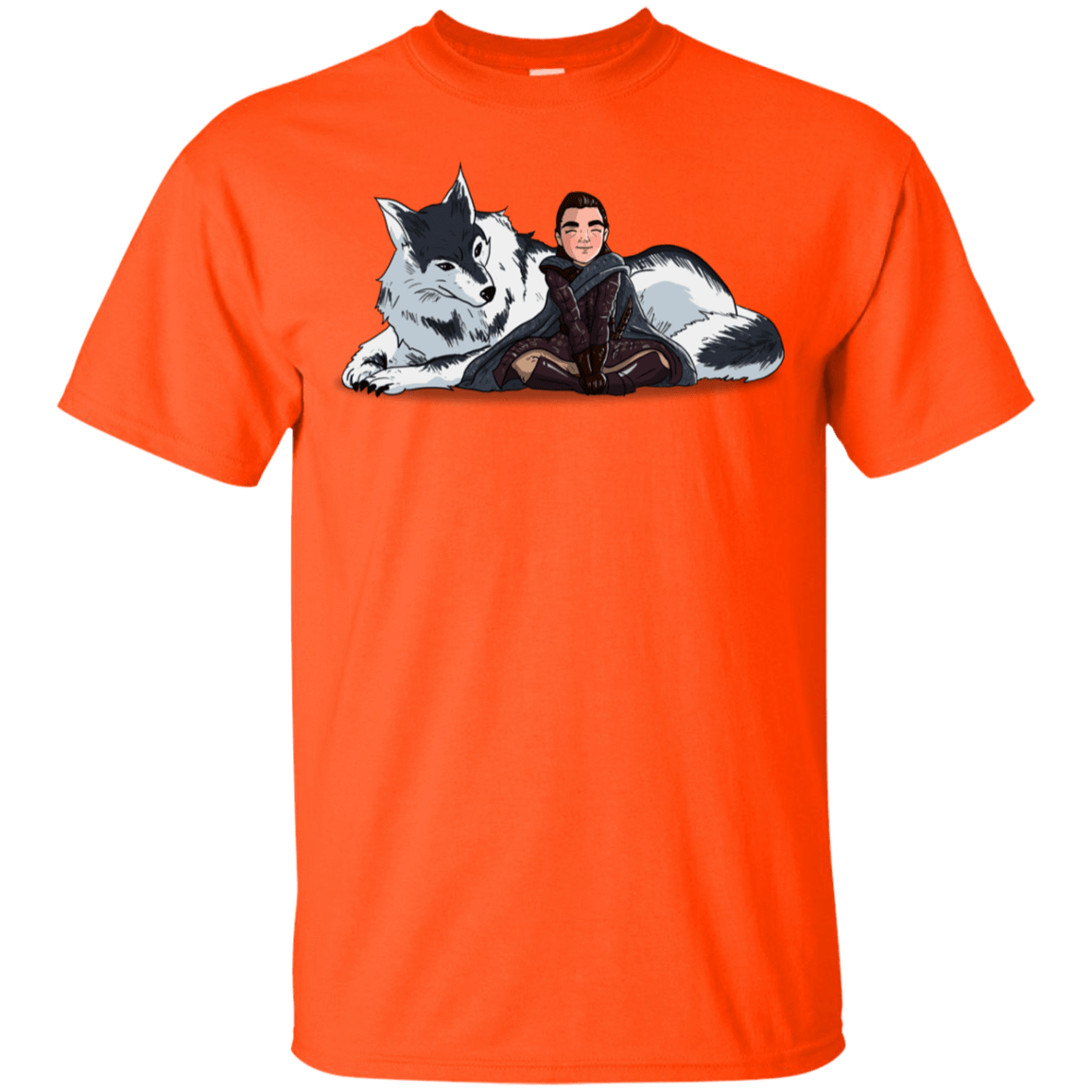 T-Shirts Orange / YXS Arya and Nymeria Youth T-Shirt