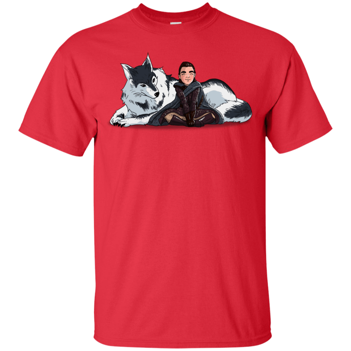 T-Shirts Red / YXS Arya and Nymeria Youth T-Shirt