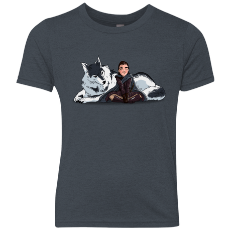 T-Shirts Vintage Navy / YXS Arya and Nymeria Youth Triblend T-Shirt