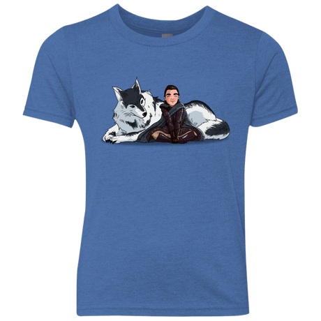 T-Shirts Vintage Royal / YXS Arya and Nymeria Youth Triblend T-Shirt