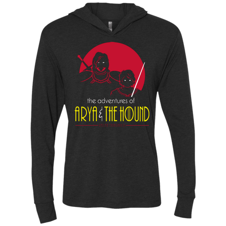 T-Shirts Vintage Black / X-Small Arya & The Hound Triblend Long Sleeve Hoodie Tee