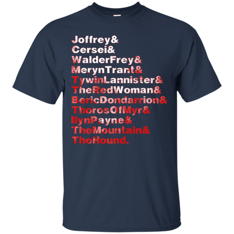 T-Shirts Navy / Small Aryas Kill List T-Shirt