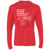 T-Shirts Vintage Red / X-Small Aryas Kill List Triblend Long Sleeve Hoodie Tee