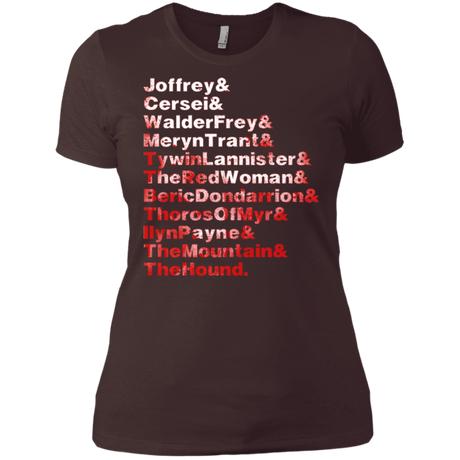 T-Shirts Dark Chocolate / X-Small Aryas Kill List Women's Premium T-Shirt