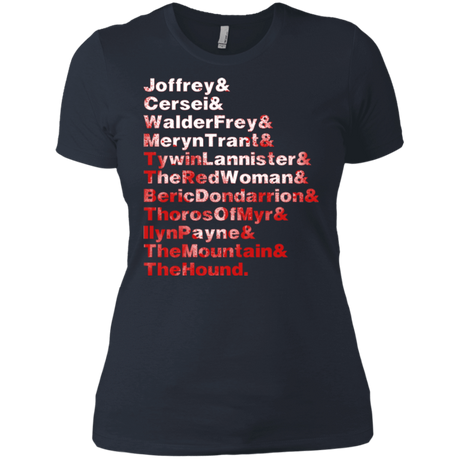 T-Shirts Indigo / X-Small Aryas Kill List Women's Premium T-Shirt