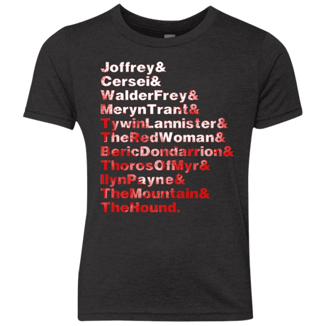 T-Shirts Vintage Black / YXS Aryas Kill List Youth Triblend T-Shirt