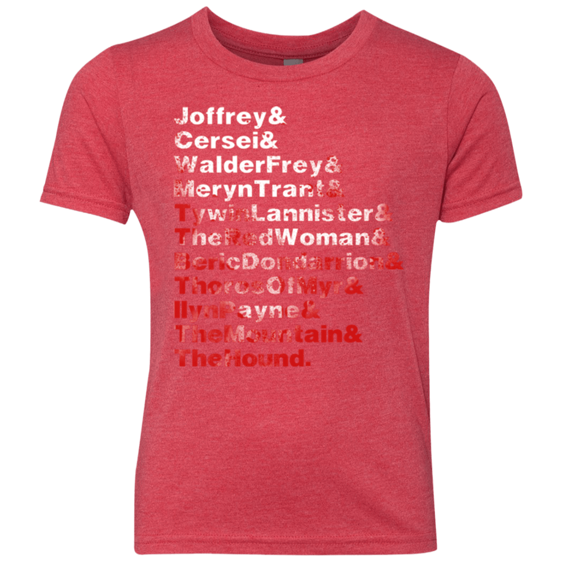 T-Shirts Vintage Red / YXS Aryas Kill List Youth Triblend T-Shirt