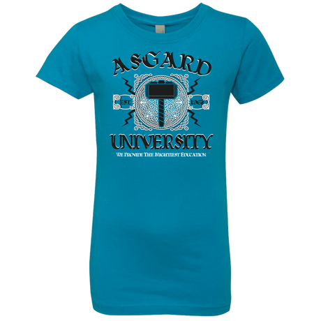T-Shirts Turquoise / YXS Asgard University Girls Premium T-Shirt