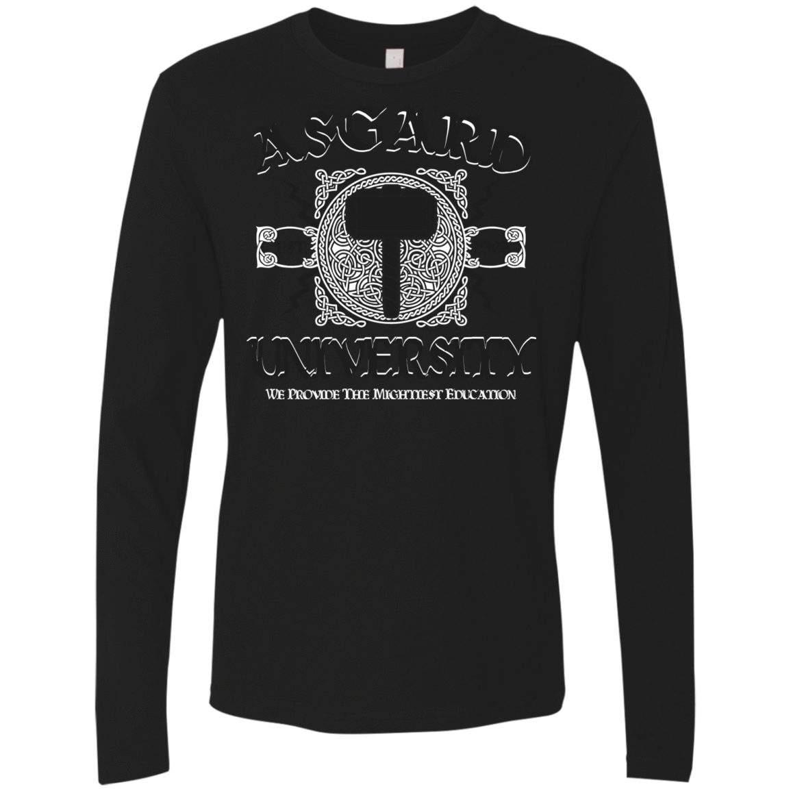 T-Shirts Black / Small Asgard University Men's Premium Long Sleeve