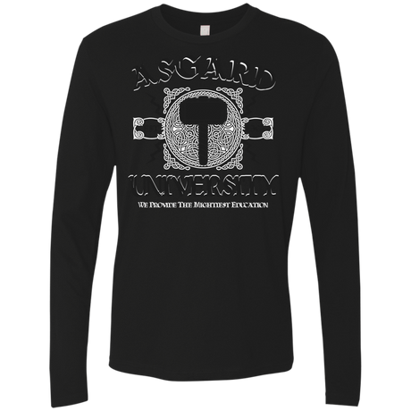 T-Shirts Black / Small Asgard University Men's Premium Long Sleeve