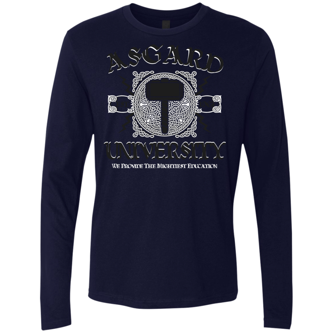 T-Shirts Midnight Navy / Small Asgard University Men's Premium Long Sleeve