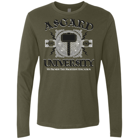 T-Shirts Military Green / Small Asgard University Men's Premium Long Sleeve