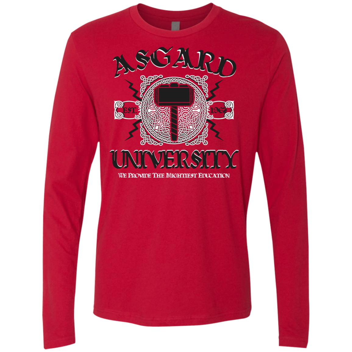 T-Shirts Red / Small Asgard University Men's Premium Long Sleeve