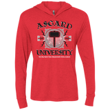 T-Shirts Vintage Red / X-Small Asgard University Triblend Long Sleeve Hoodie Tee