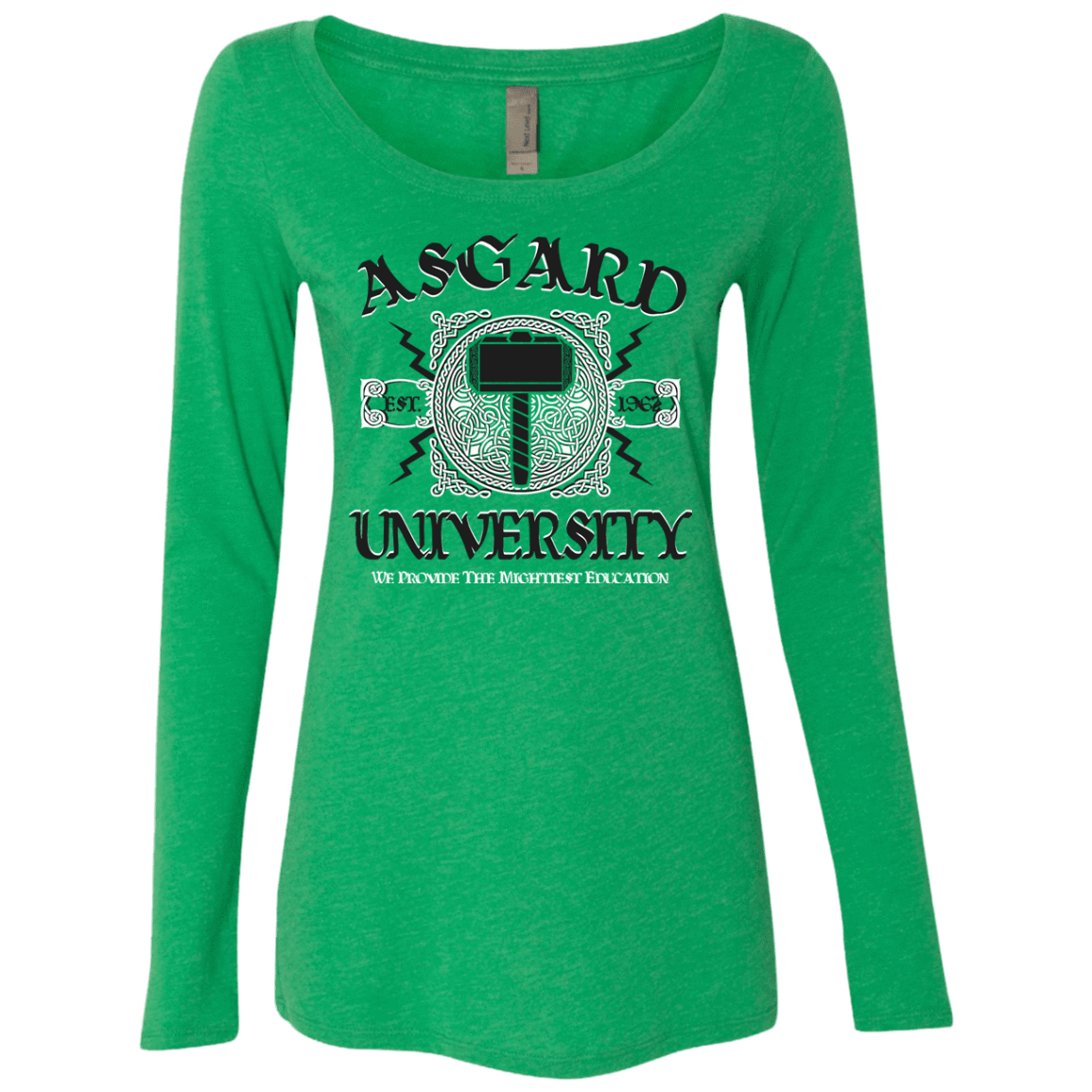 T-Shirts Envy / Small Asgard University Women's Triblend Long Sleeve Shirt