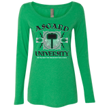 T-Shirts Envy / Small Asgard University Women's Triblend Long Sleeve Shirt