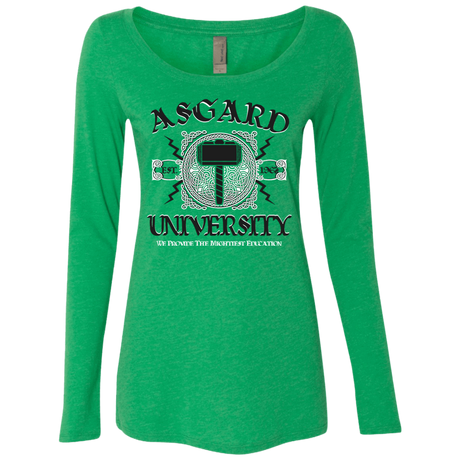 T-Shirts Envy / Small Asgard University Women's Triblend Long Sleeve Shirt
