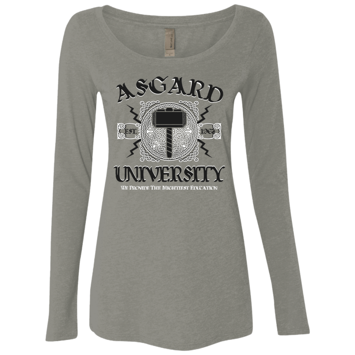 T-Shirts Venetian Grey / Small Asgard University Women's Triblend Long Sleeve Shirt