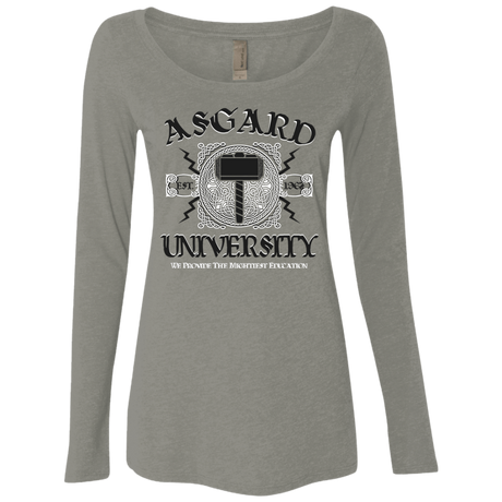 T-Shirts Venetian Grey / Small Asgard University Women's Triblend Long Sleeve Shirt