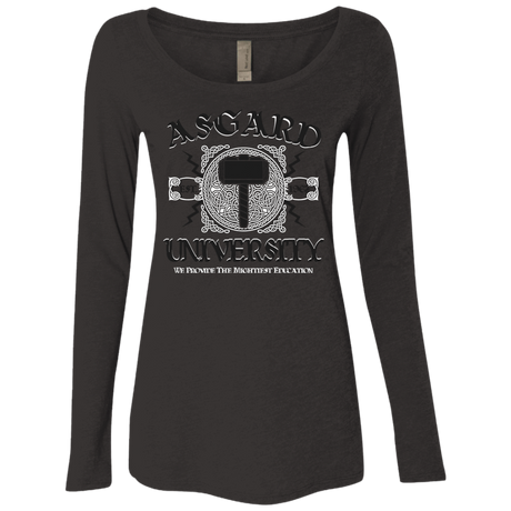 T-Shirts Vintage Black / Small Asgard University Women's Triblend Long Sleeve Shirt