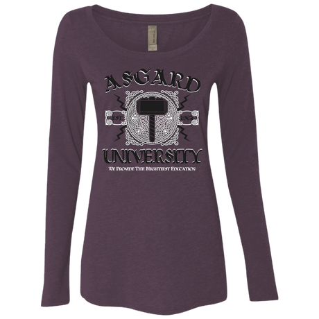 T-Shirts Vintage Purple / Small Asgard University Women's Triblend Long Sleeve Shirt