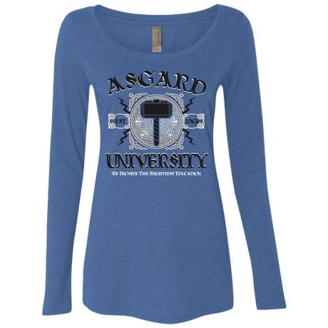 T-Shirts Vintage Royal / Small Asgard University Women's Triblend Long Sleeve Shirt