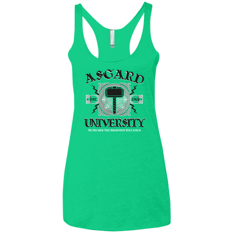 T-Shirts Envy / X-Small Asgard University Women's Triblend Racerback Tank