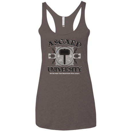 T-Shirts Macchiato / X-Small Asgard University Women's Triblend Racerback Tank