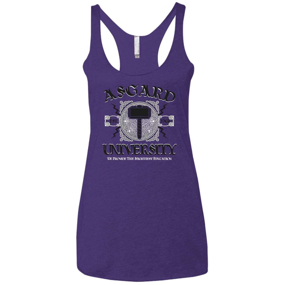 T-Shirts Purple / X-Small Asgard University Women's Triblend Racerback Tank