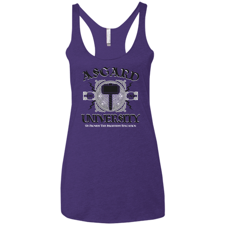 T-Shirts Purple / X-Small Asgard University Women's Triblend Racerback Tank