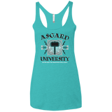 T-Shirts Tahiti Blue / X-Small Asgard University Women's Triblend Racerback Tank