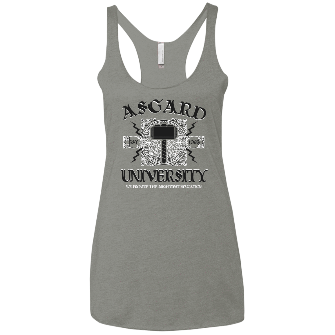 T-Shirts Venetian Grey / X-Small Asgard University Women's Triblend Racerback Tank