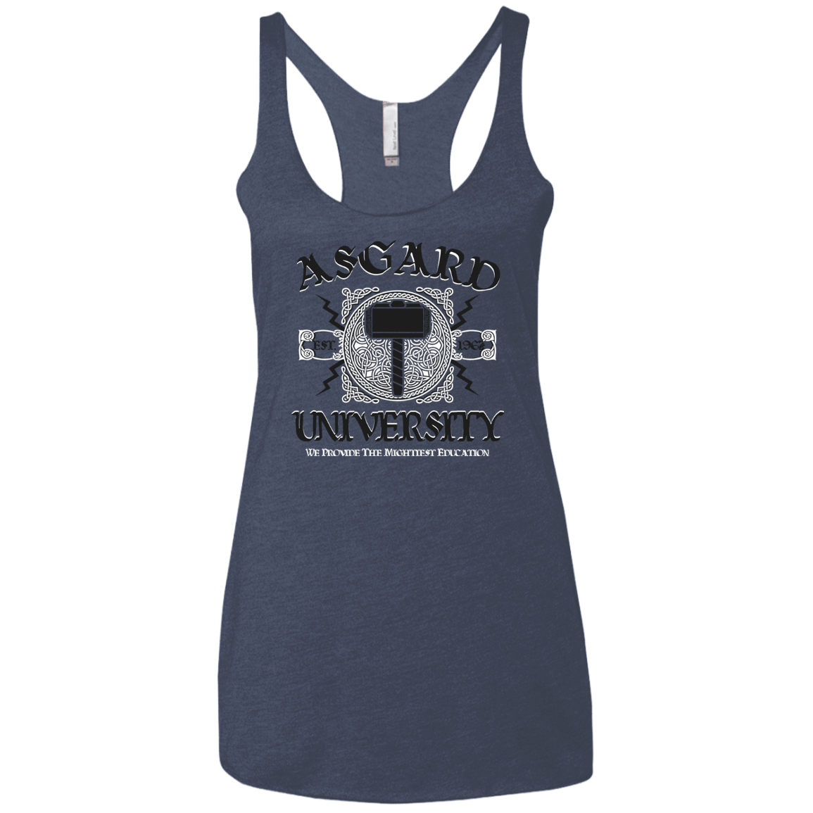 T-Shirts Vintage Navy / X-Small Asgard University Women's Triblend Racerback Tank
