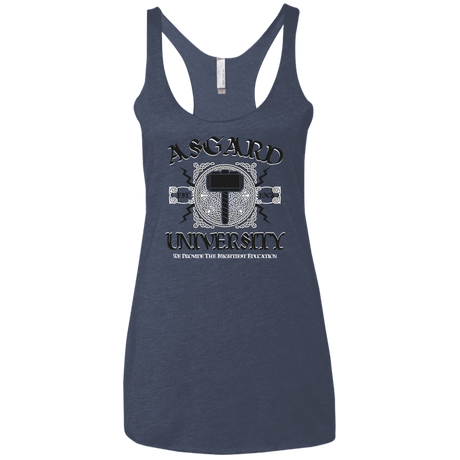 T-Shirts Vintage Navy / X-Small Asgard University Women's Triblend Racerback Tank