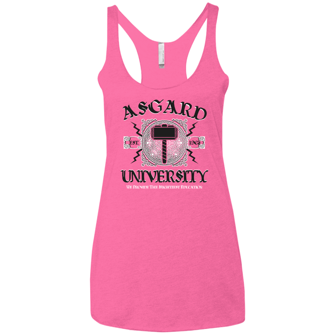 T-Shirts Vintage Pink / X-Small Asgard University Women's Triblend Racerback Tank
