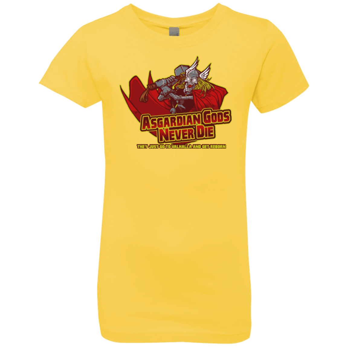 T-Shirts Vibrant Yellow / YXS Asgardian Girls Premium T-Shirt