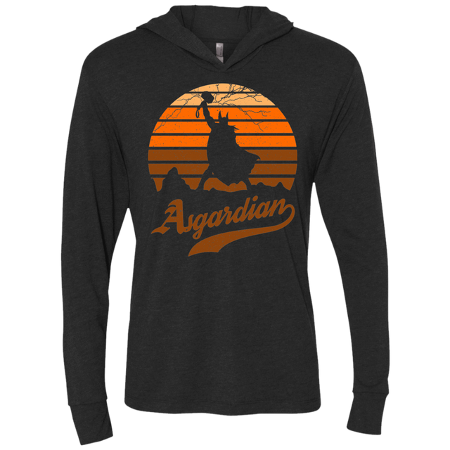 T-Shirts Vintage Black / X-Small Asgardian Sun Set Triblend Long Sleeve Hoodie Tee