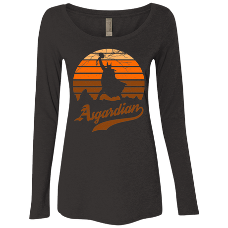 T-Shirts Vintage Black / Small Asgardian Sun Set Women's Triblend Long Sleeve Shirt