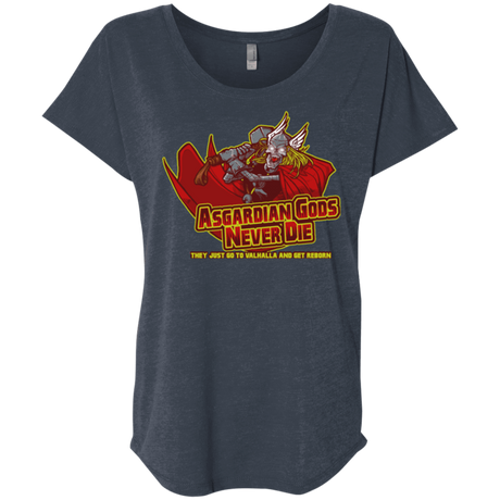 T-Shirts Vintage Navy / X-Small Asgardian Triblend Dolman Sleeve