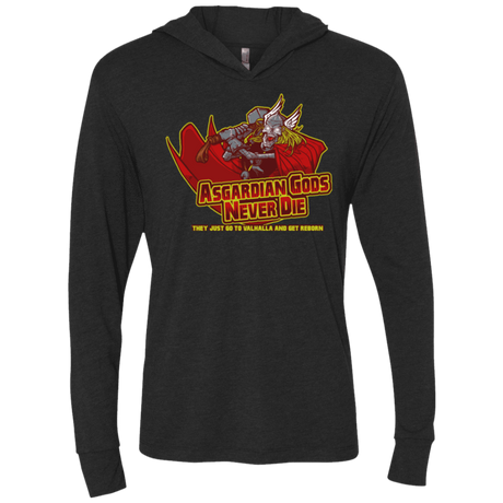 T-Shirts Vintage Black / X-Small Asgardian Triblend Long Sleeve Hoodie Tee