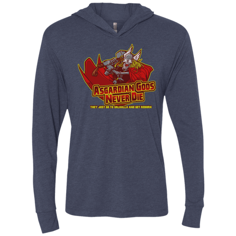 T-Shirts Vintage Navy / X-Small Asgardian Triblend Long Sleeve Hoodie Tee