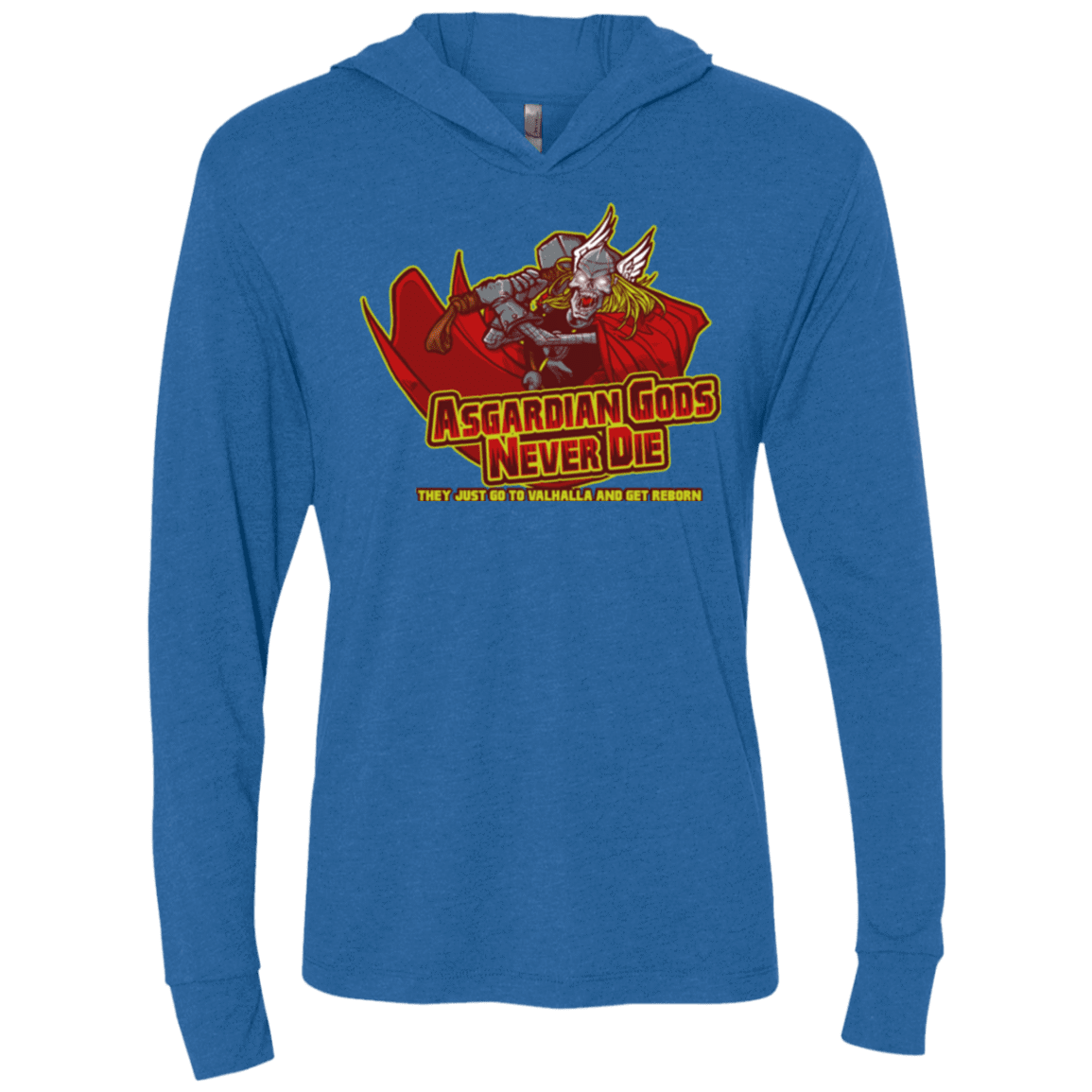 T-Shirts Vintage Royal / X-Small Asgardian Triblend Long Sleeve Hoodie Tee