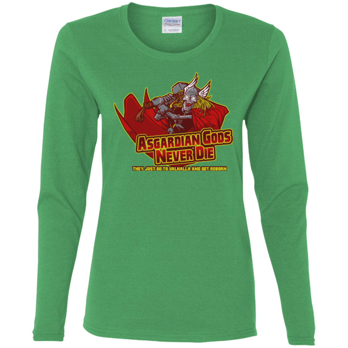 T-Shirts Irish Green / S Asgardian Women's Long Sleeve T-Shirt