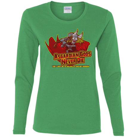 T-Shirts Irish Green / S Asgardian Women's Long Sleeve T-Shirt