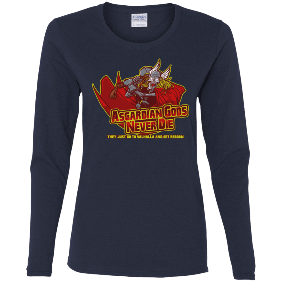 T-Shirts Navy / S Asgardian Women's Long Sleeve T-Shirt