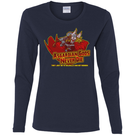 T-Shirts Navy / S Asgardian Women's Long Sleeve T-Shirt