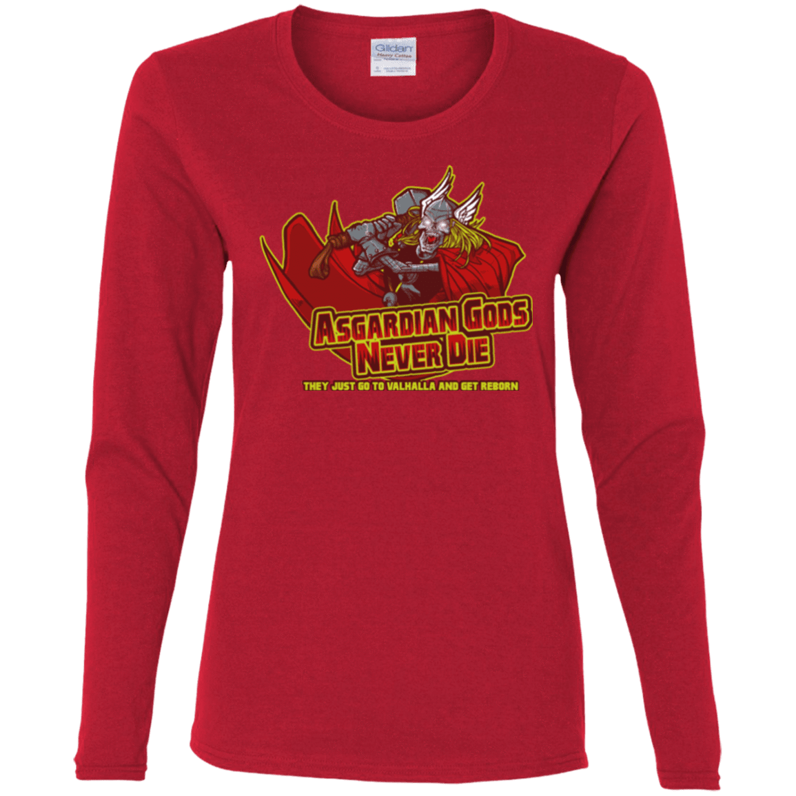 T-Shirts Red / S Asgardian Women's Long Sleeve T-Shirt