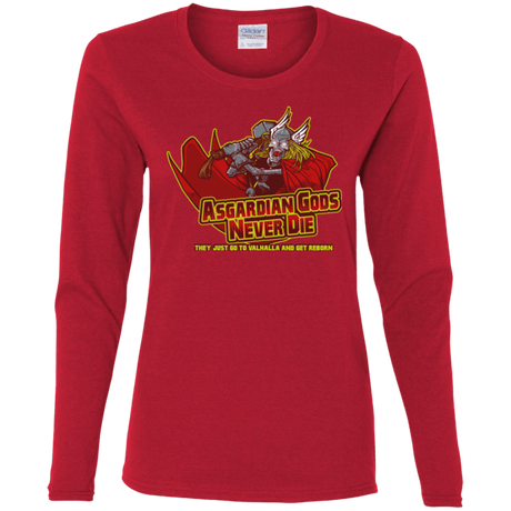 T-Shirts Red / S Asgardian Women's Long Sleeve T-Shirt