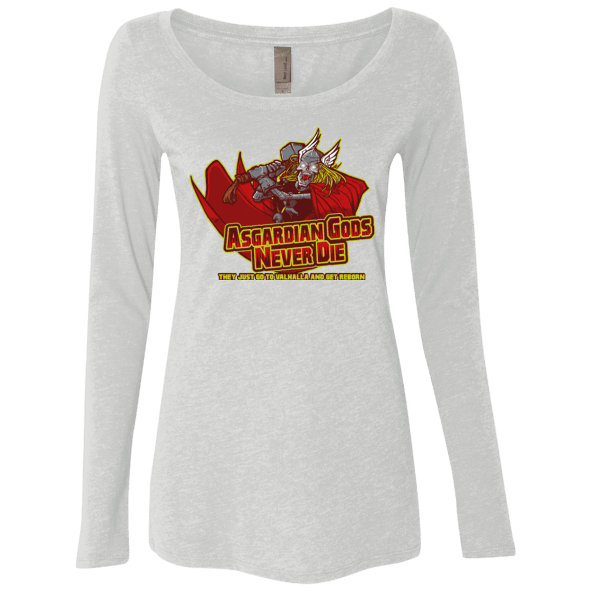 T-Shirts Heather White / S Asgardian Women's Triblend Long Sleeve Shirt